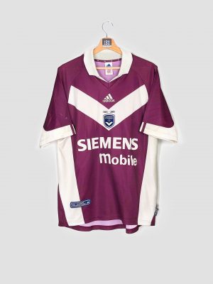 Maillot de foot vintage ligue 1 football girondins de bordeaux 2001-2003-2002