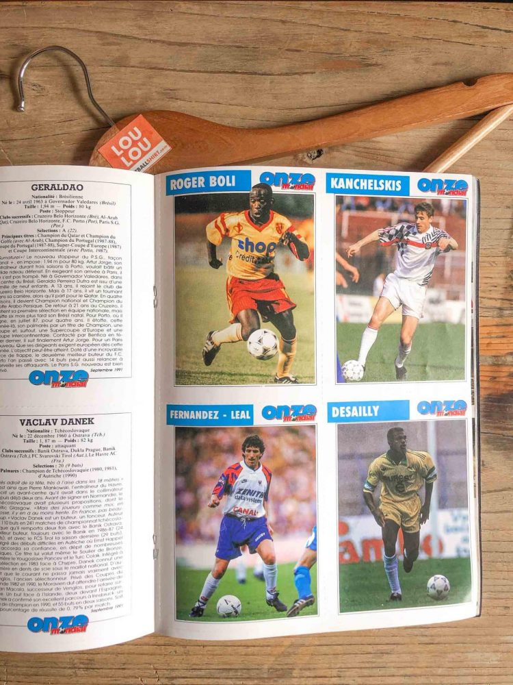 fiches onze mondial vintage septembre 1991, Nimes Olympique, MHSC