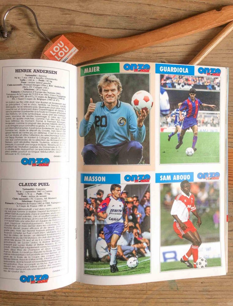 fiches de collection onze mondial 1992 octobre