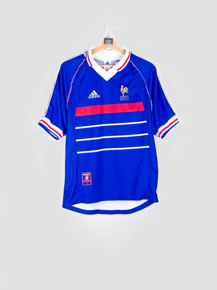maillot porté par l'équipe de france lors de la coupe du monde 1998