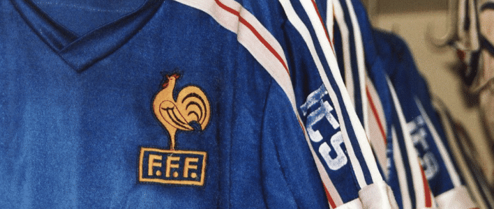 maillots de foot vintage de l'équipe de france