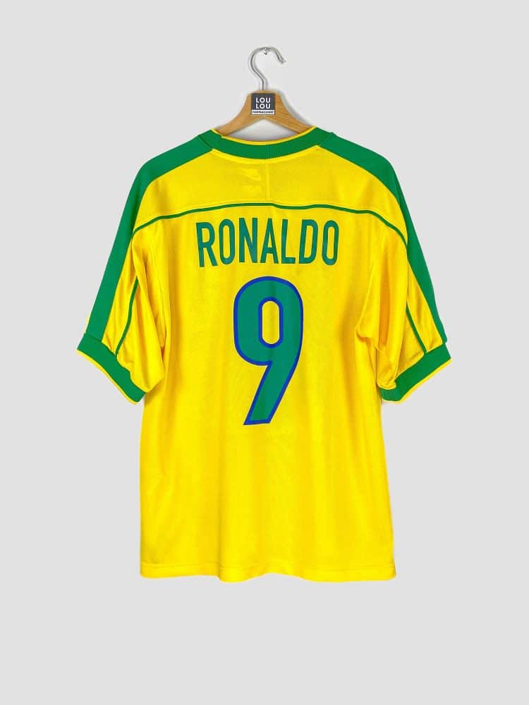 maillot de foot du brésil 1998 floqué ronaldo