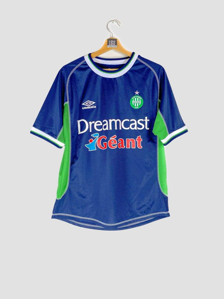 Maillot ASSE Saint-Etienne Domicile 2000-2001 – Umbro – Taille XL – Vert – Très Bon état