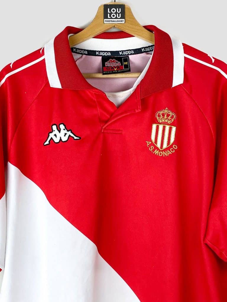AS MONACO 2000 2001 AWAY FOOTBALL SHIRT SOCCER