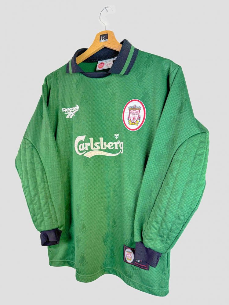 maillot de gardien de but vert liverpool saison 1997