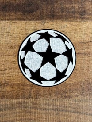 Écusson officiel Starball de la Ligue des Champions UEFA, patch utilisé par les joueurs professionnels sur les maillots pendant la compétition européenne