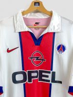 Maillot PSG vintage 1998-1999 domicile Nike avec sponsor Opel