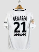 Maillot Paris Saint-Germain away 2016/17 Nike numéro 21 Ben Arfa vue avant complète blanc QNB authentique