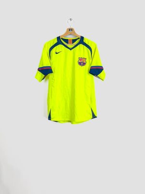 Maillot du FC Barcelone 2005-2006 jaune fluo