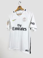 Col V ICI C'EST PARIS sponsor QNB maillot PSG Nike away 2016-2017 détail authentique collector