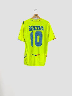 maillot de football vintage de l'Olympique lyonnais floqué Karim Benzema taille L